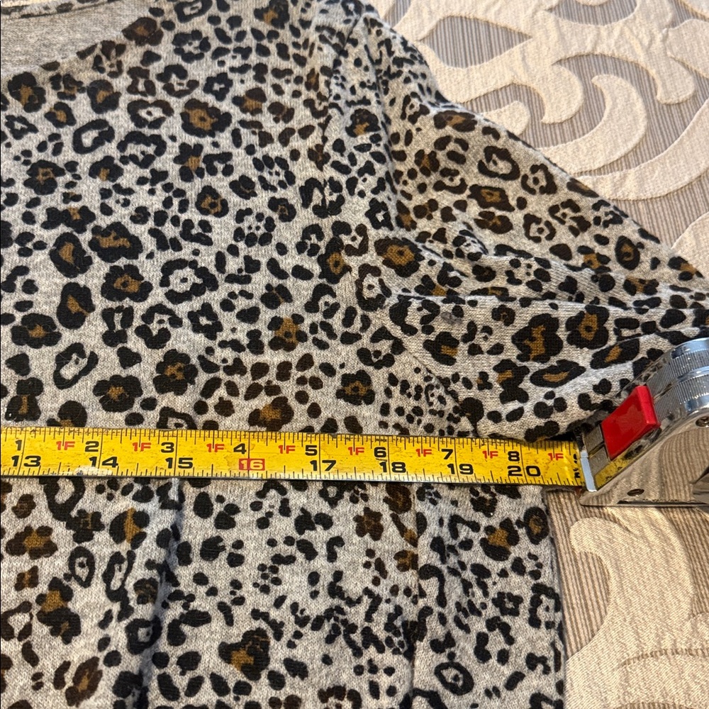 SHARAGANO LADIES TOP LEOPARD PRINT SZ XL - Picture 9 of 12